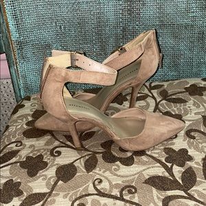 Nude Suede Pumps